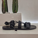S.Piero black flip flop sandal
