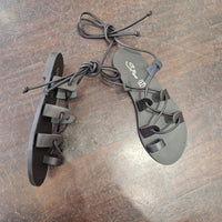S.Piero black flip flop sandal