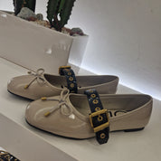 OA non- fashion ballerina vernice fango