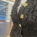 Gilet nero  bottoni oro