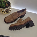 Bibilou mocassino modello suede sabbia
