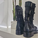 Strategy amphibian buckles black with zip