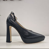 Ankle strap platform shoe