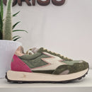 Moa green and pink RUNNING sneakers