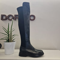 Faire long black boot
