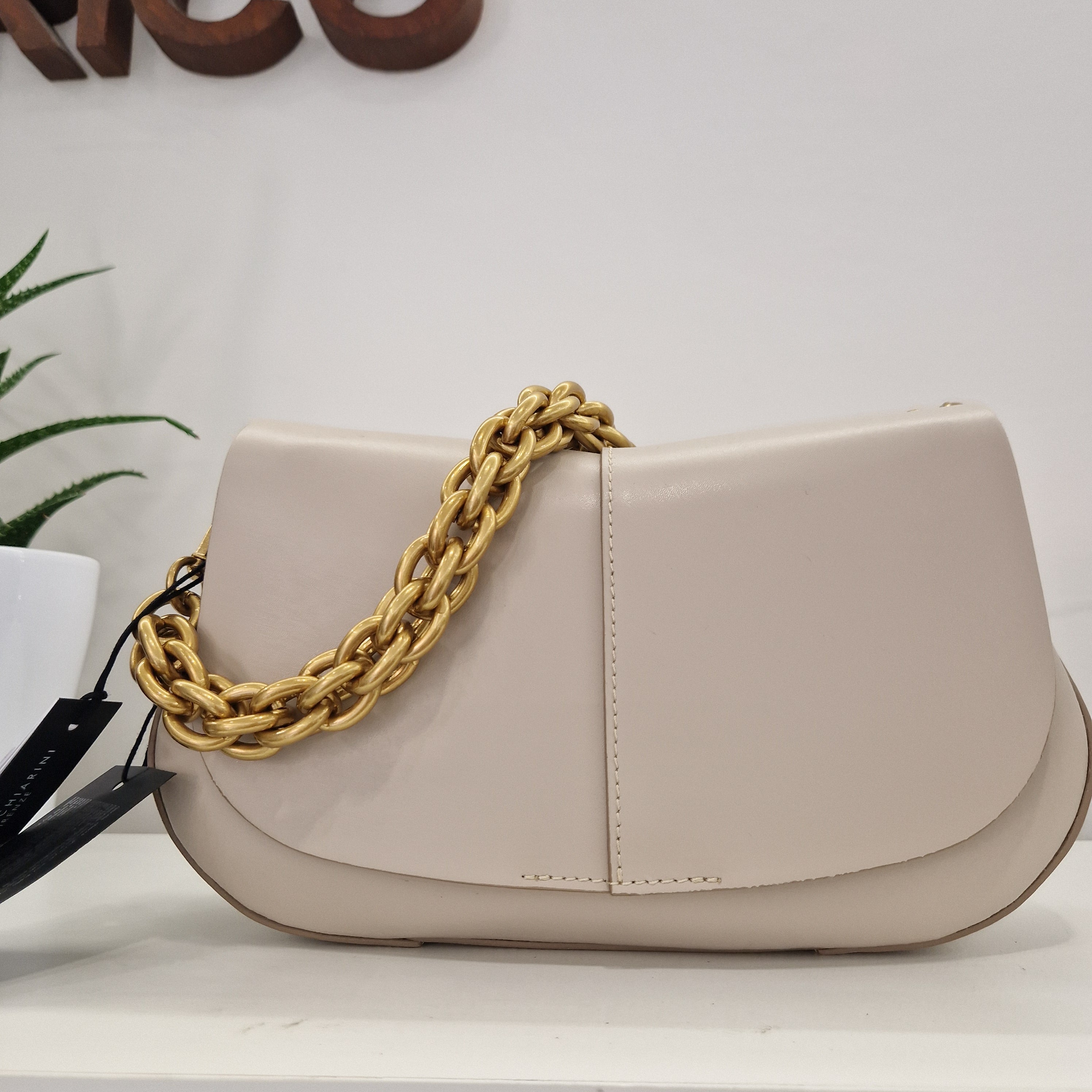 Gianni Chiarini borsa linea Helena Round panna
