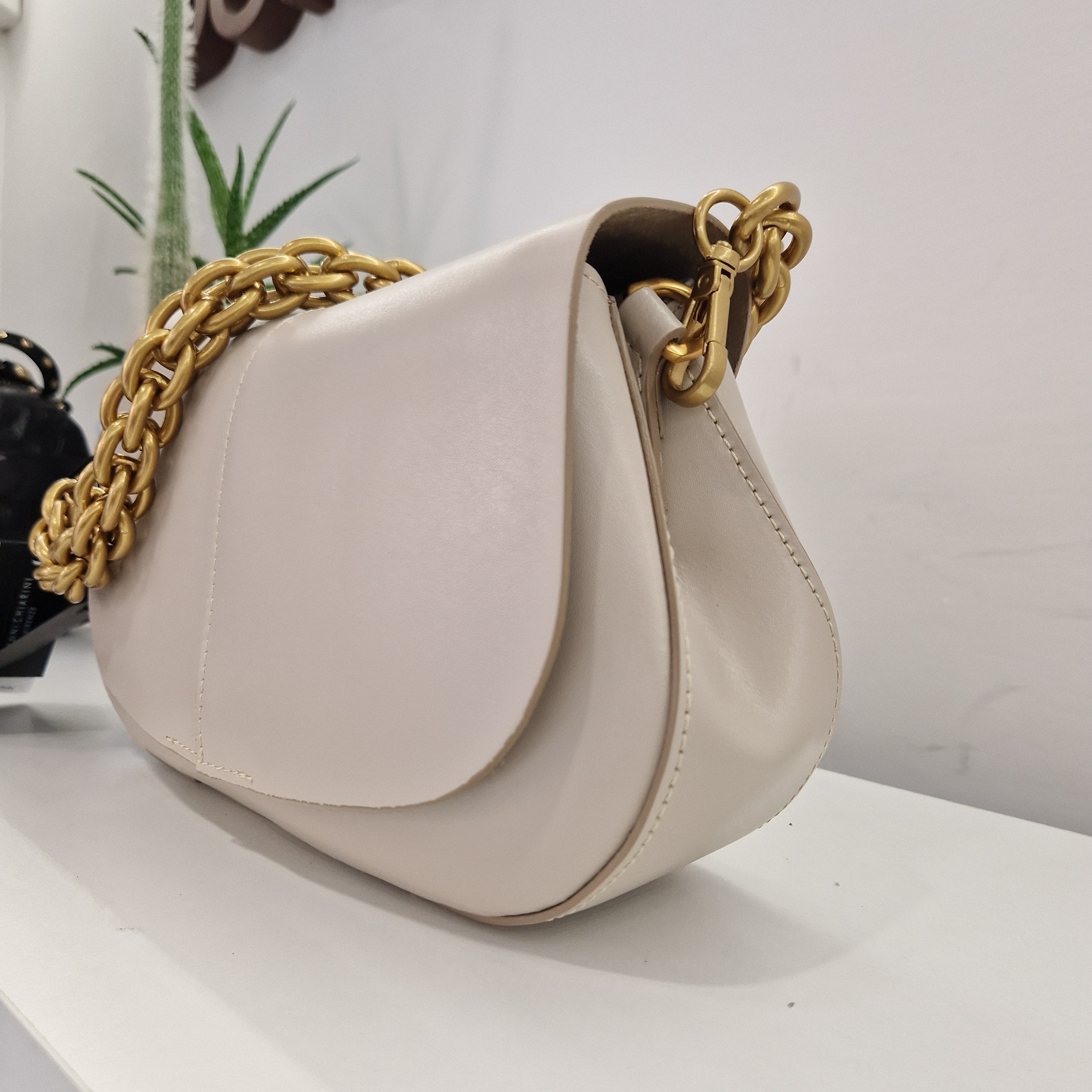 Gianni Chiarini borsa linea Helena Round panna
