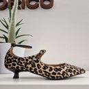 Marc Ellis leo print shoe 3cm heel