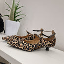 Marc Ellis leo print shoe 3cm heel