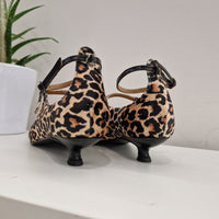 Marc Ellis leo print shoe 3cm heel