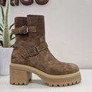 Faire light brown zip ankle boot