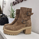 Faire light brown zip ankle boot