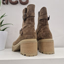 Faire light brown zip ankle boot