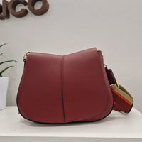 Gianni Chiarini bag Helena Raund line powder pink medium size burgundy