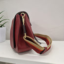 Gianni Chiarini bag Helena Raund line powder pink medium size burgundy