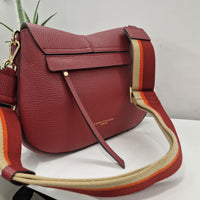 Gianni Chiarini bag Helena Raund line powder pink medium size burgundy