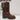 Gisel Moirè biker BREDFORD brown suede