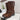Gisel Moirè biker BREDFORD brown suede