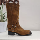 Gisel Moirè biker TEXAS leather
