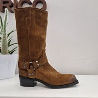 Gisel Moirè biker TEXAS leather