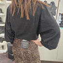 Maglione corto modello Giada  nero