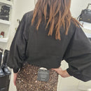 Maglione corto modello Giada  nero