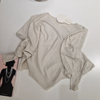 Giada cream short sweater