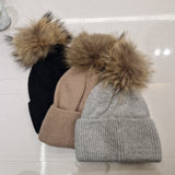 Cappello pon pon realfur