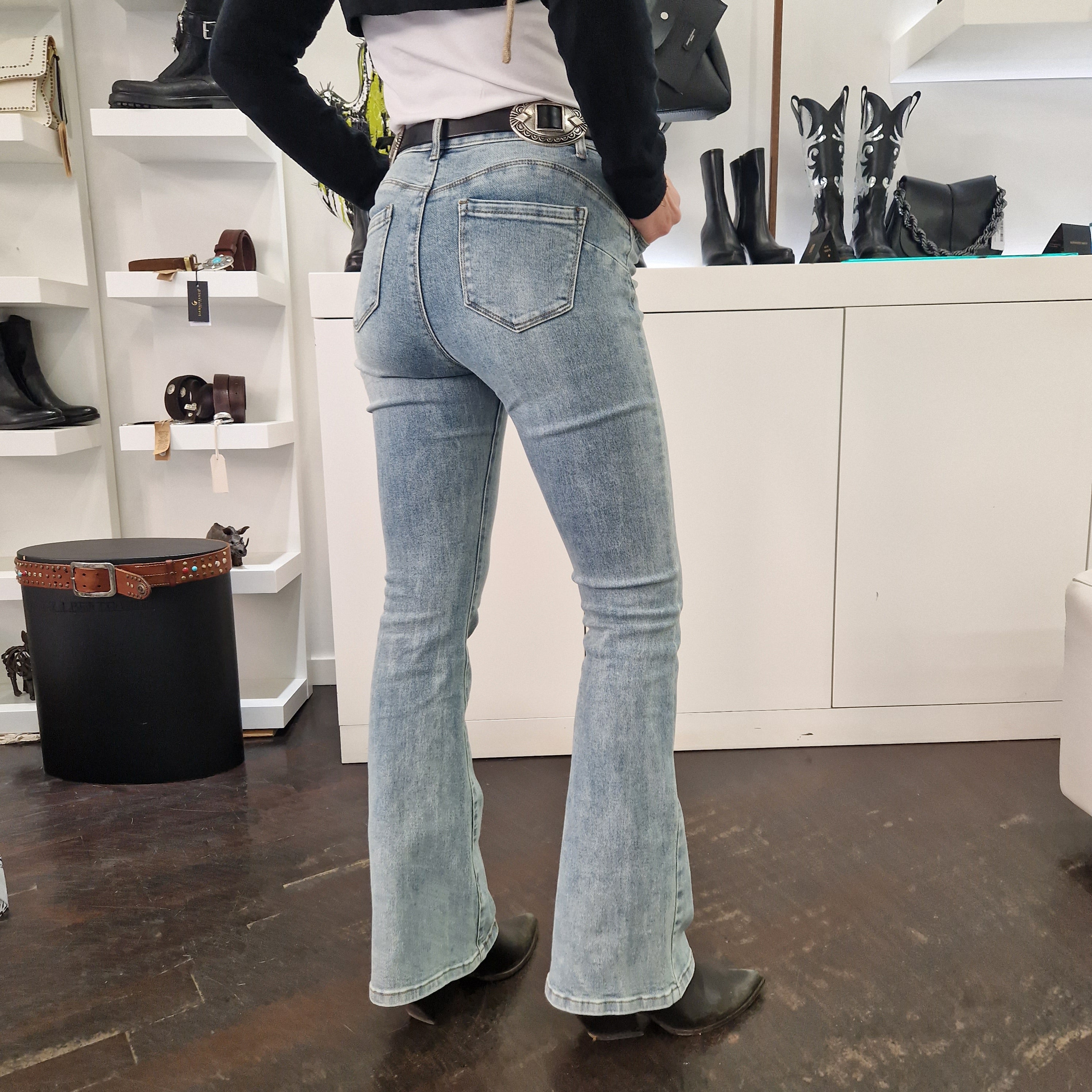 Pantalone jeans CALIFORNIA  lavaggio chiaro