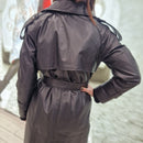 Cappotto FLO E CLO  in vera pelle nero