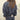 KIKISIX giacca modello bomber gessata blu