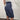 KIKISIX Pantalone bermuda gessato blu