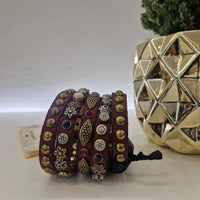 Campomaggi bracciale 5 fili Borgogna