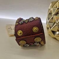 Campomaggi bracciale 5 fili Borgogna