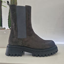 Stivaletto beatles suede grigio