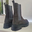 Stivaletto beatles suede grigio