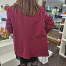 Kikisix giacca blazer bordeaux