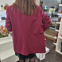 Kikisix giacca blazer bordeaux