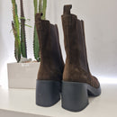 Stivaletto Zero Poesie beatles suede t.moro gambale lungo