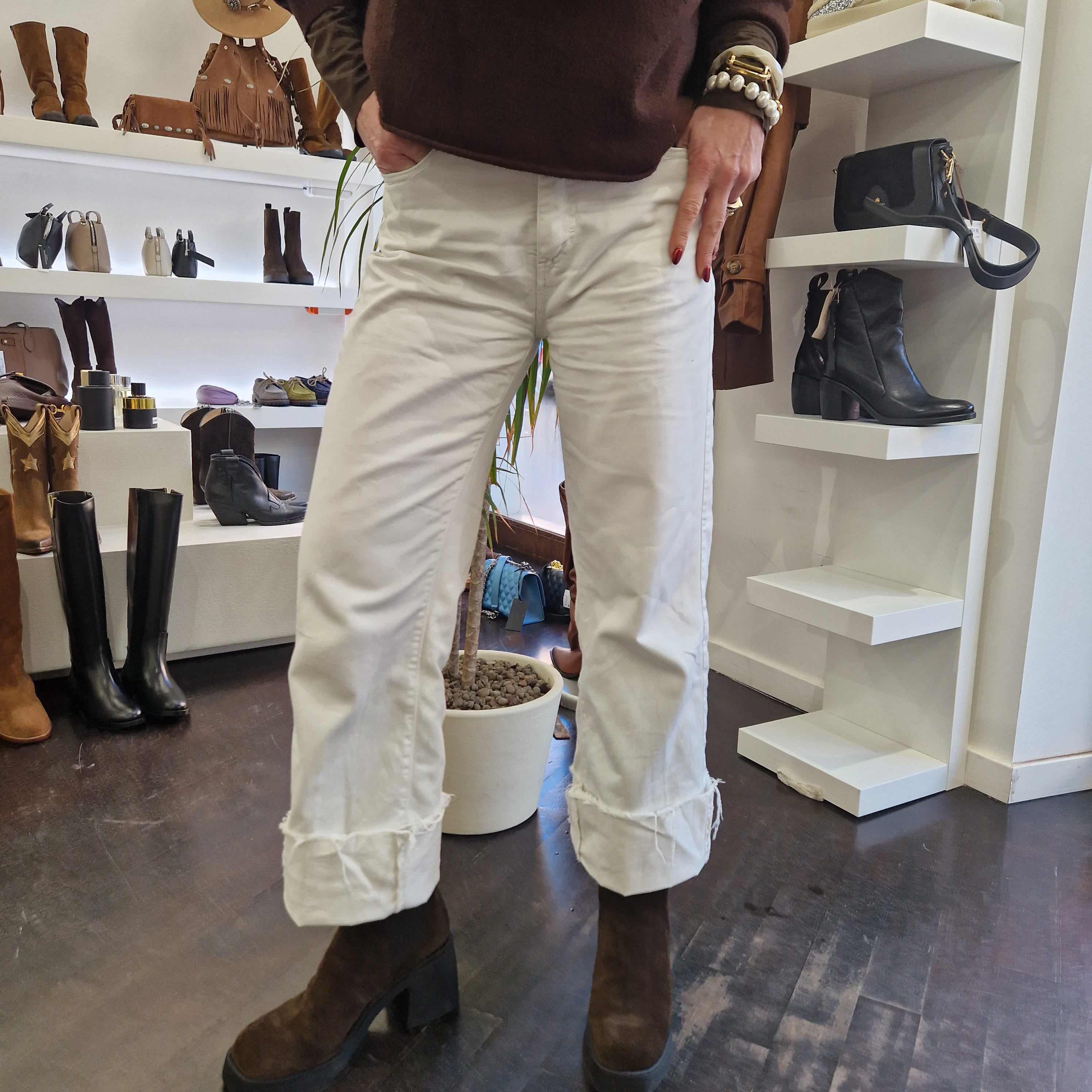 Gold Digger white jeans pants