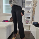 JISSÈ pantalone FLARE nero