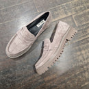 Bibilou mocassino suede grigio