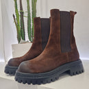 stivaletto beatles marrone ruggine  gambale lungo D610