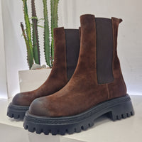 stivaletto beatles marrone ruggine  gambale lungo D610