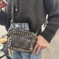 Campomaggi  mini tracolla borchie argento