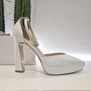 Dorico scarpa bianca platform