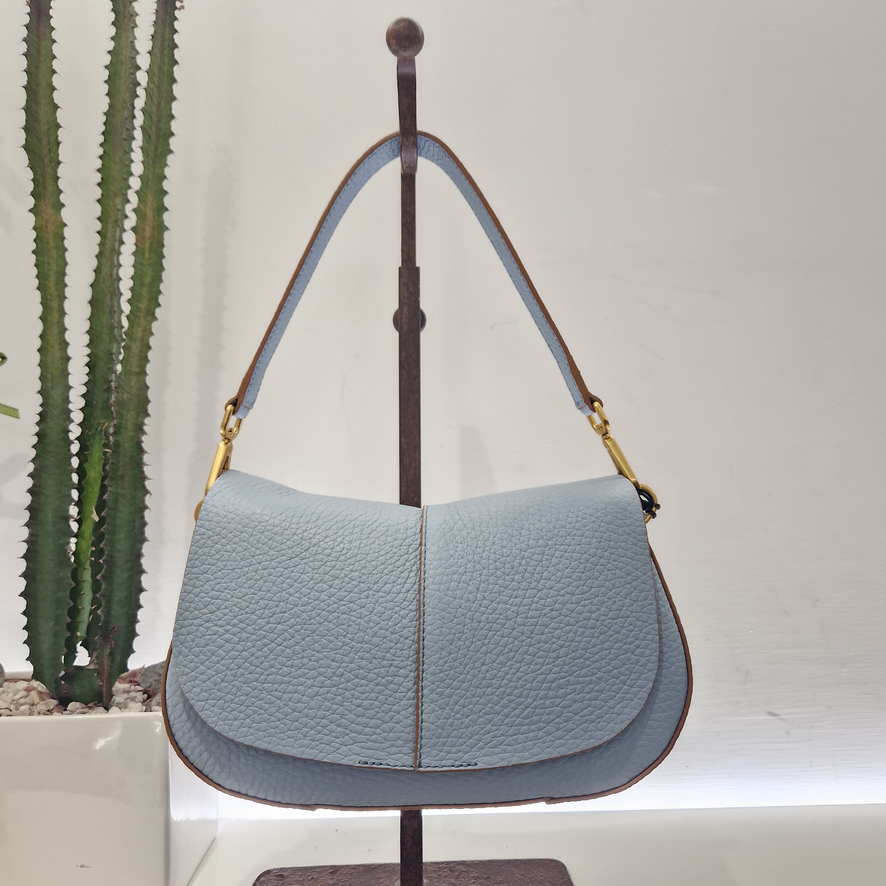 Gianni Chiarini borsa linea Helena Round color celeste