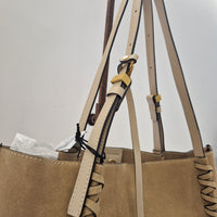 Gianni Chiarini borsa linea DORY formato grande scamosciato sabbia