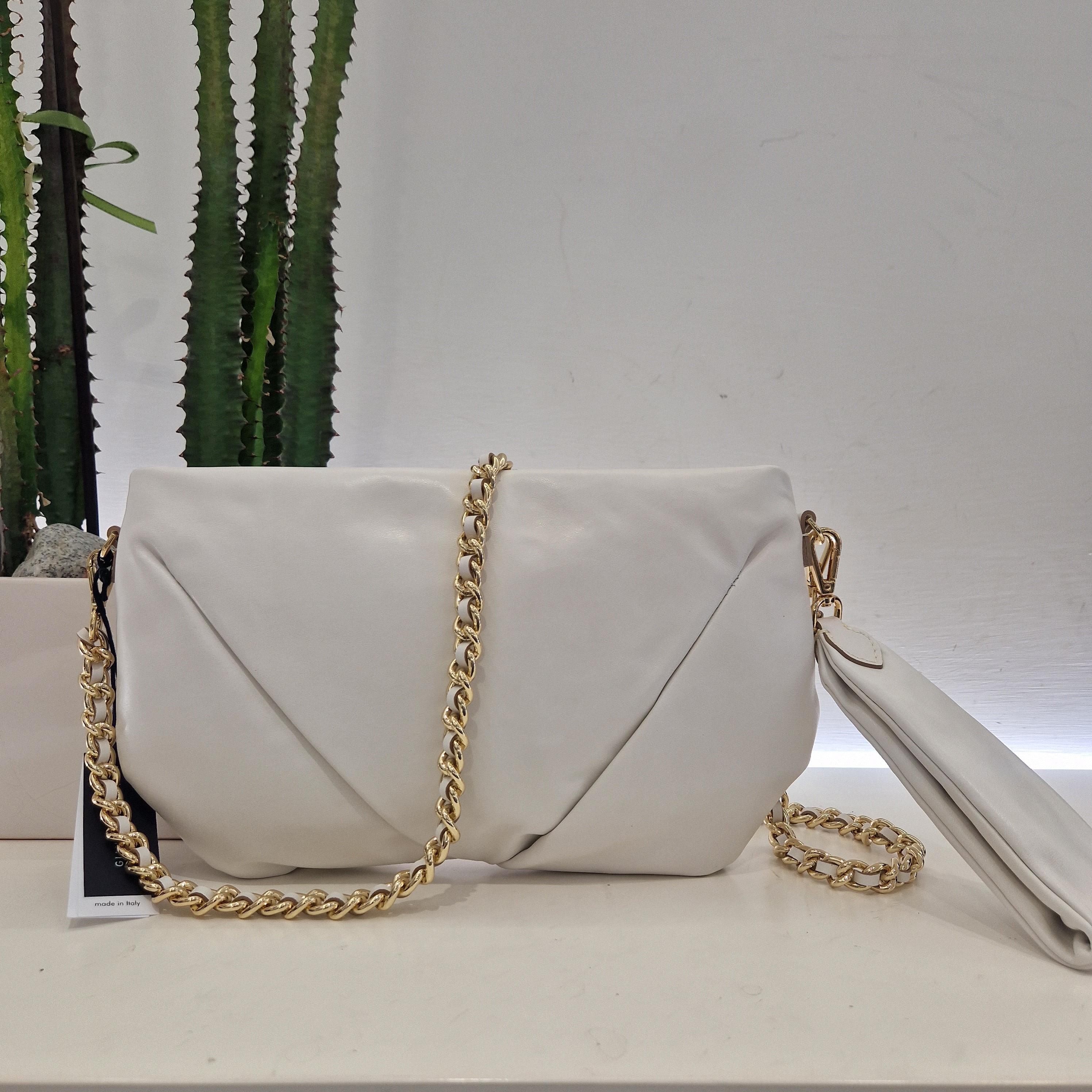 Gianni Chiarini borsa maxipochette linea ALLEGRA bianca