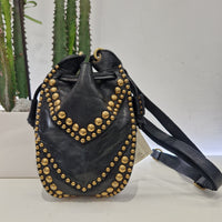 Campomaggi borsa secchiello con mezzasfere oro